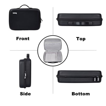 Banworks PU Hardshell Case Custom Fit for Elektron Digitone/Digitone II/Digitakt/Digitakt II/Syntakt, Synthesizer/Sampler Storage & Carrying Case Controller Bag JT/HCQSNB-04 (Case Only, 1 Piece) - size: For Elek Digitone/Digitakt (II), Syntakt
