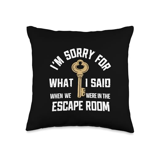 Exit Game Escape Room Throw Pillow - size: 16x16