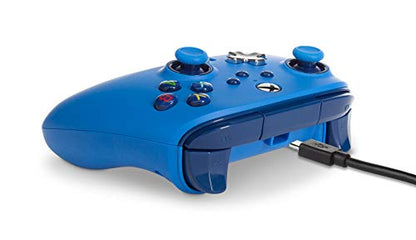 PowerA Enhanced Wired Controller for Xbox Series X|S - Blue, Officially Licensed for Xbox - color: Blue