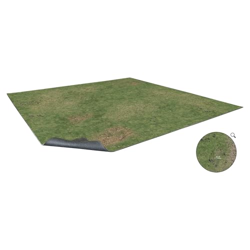 Battle Systems Grassy Fields Gaming Mat 2x2 Gridded Playmat w/ 1" Grid for RPGs and Miniature Games