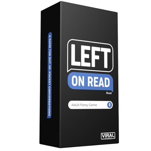 Viral Studios Left on Read - Hilarious Text Message Party Game for Adults | 500 Cards, Fast-Paced Group Fun for Game Nights, Parties, and College Hangouts | Card Set for Friends and Social Gatherings