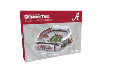 Pro Lion 3D Jigsaw Puzzle Bryant-Denny Stadium Construction Building Kits - 139 Pieces | Alabama Crimson Tide Football Gifts for Boys, Adults, Men & Kids Aged 7+ | Puzzles Games Kit for Creative Fans - style: Alabama Crimson Tide