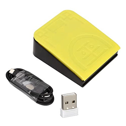 USB Single Foot Switch Control, One Key Programmable Computer Keyboard Action Pedal with 3 Connection Mode Bluetooth Foot Pedal Switch Gaming