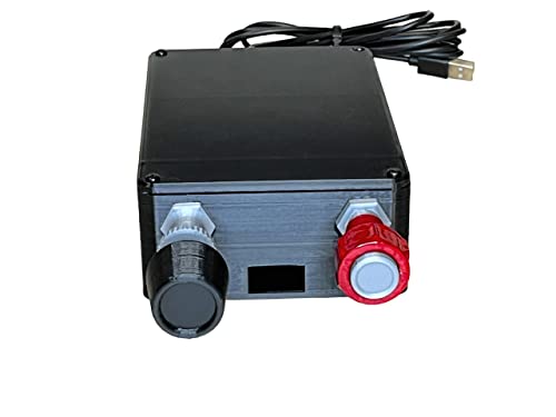 Cessna Style Throttle & Mixture Flight Simulator Controls – Compatible with Microsoft Flight Simulator 2020, X-Plane and Prepar3D – Plug and Play for Flight Simulator Cockpit – FlightSimBravo Flight Sim