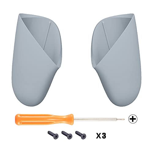 eXtremeRate New Hope Gray Replacement Handle Grips for Nintendo Switch Pro Controller, DIY Custom Hand Grip Shell for Nintendo Switch Pro Controller - Controller NOT Included - color: New Hope Gray