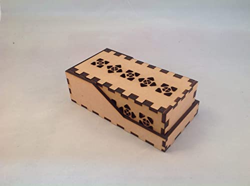Dragon Mini Dice Tower v2 Glass Green Acrylic Window Laser Cut MDF Unique Fast Shipping