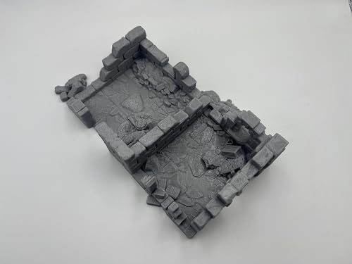 Hautico Damaged Medieval House Ruins Terrain Scenery for 18-28mm Miniatures Wargame, DND, 3D Printed and Paintable