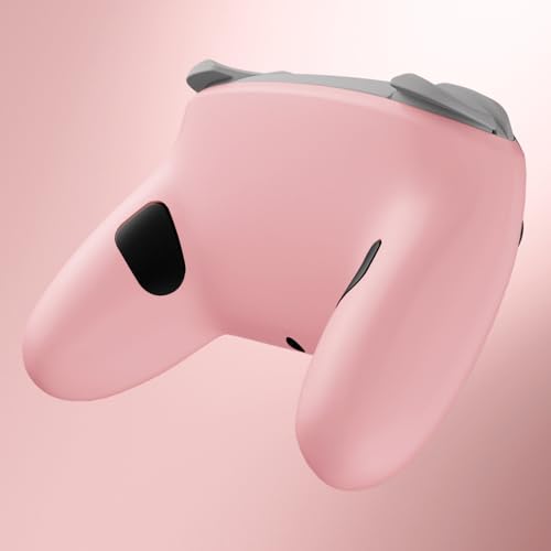 eXtremeRate Bottom Shell for Nintendo Switch 2 Pro, Puffy Pink | Custom DIY Rear Back Plate Housing Replacement Cover Case for Nintendo Switch 2 Pro Controller - color: Puffy Pink