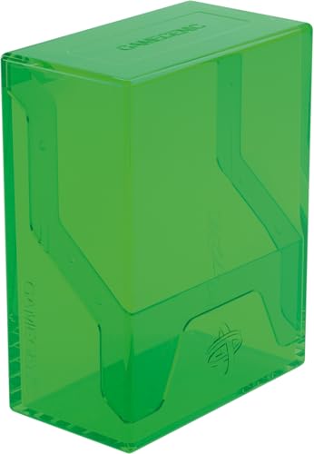 Gamegenic Bastion 50+ XL Deck Box - Compact, Secure, and Perfectly Organized for Your Trading Cards! Safely Protects 50+ Double-Sleeved Cards, White Color, Made - color: Green