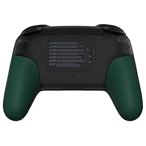 eXtremeRate Racing Green Replacement Handle Grips for Nintendo Switch Pro Controller, Soft Touch DIY Hand Grip Shell for Nintendo Switch Pro Controller - Controller NOT Included - color: Racing Green