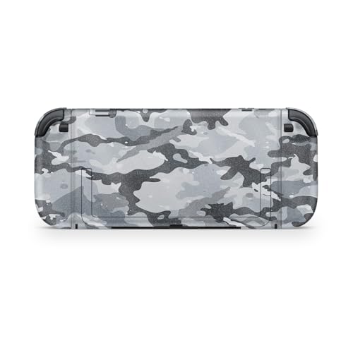 Glossy Glitter Gaming Skin Compatible with Nintendo Switch 2 Console Only - Gray Camouflage - Premium 3M Vinyl Protective Wrap Decal Cover - Easy to Apply | Crafted in The USA by MightySkins - color: Gray Camouflage, size: Switch 2 Console Skin Only, styl