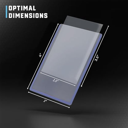 CardGuard 25ct Clear Top-Loaders with Sleeves Acid-Free Card Protection