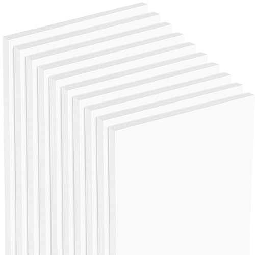 Mat Board Center, Pack of 10 8x10 Foam Board, 1/8" Thick, Lightweight White Foam Core Boards for Photo Mounting, Display and Craft - color: White, size: 8x10
