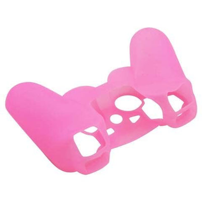 OSTENT Protective Silicone Gel Soft Skin Case Cover Pouch for Sony PlayStation PS2 PS3 Controller Color Pink - color: Pink