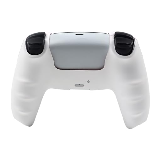 Moonlit Cats with a Loving Heart Controller Skin Compatible with PS5/Playstation 5 Controller, RALAN Protector Case Cover Customised Thumb Grip - color: MCats White Pink