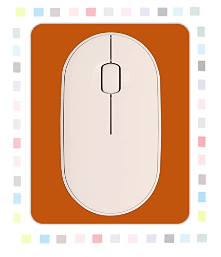 Small Rectangular Mouse pad Shop,only Takes up Mouse Space, Universal Mini Mouse pad Portable Waterproof, with Non-Slip Glue Base, Orange 5X6 inches, - color: Orange, size: 5x6 inches