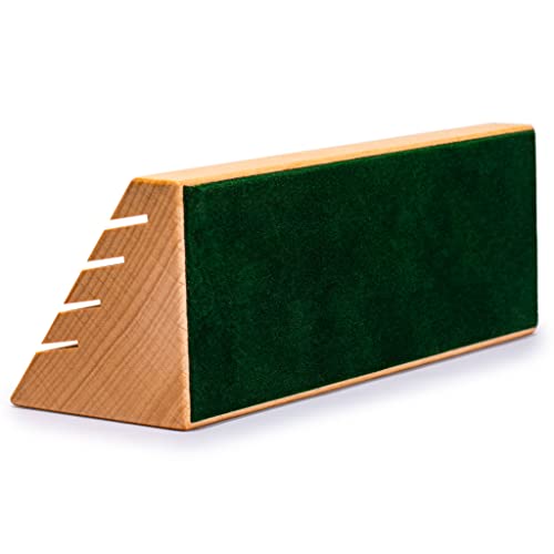 Yellow Mountain Imports Standard-Size Solid Beechwood Playing Card Holders/Racks - Set of 2 Card Organizers - size: 5.9”