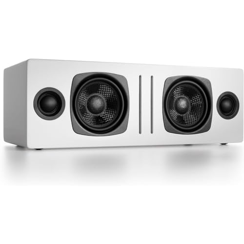 Audioengine A2 AIO (B2) Bluetooth Speaker – Premium Wireless Home Speaker | for Music Streaming from Phone, Tablet and Computer - White - color: Gloss White, style: Portable