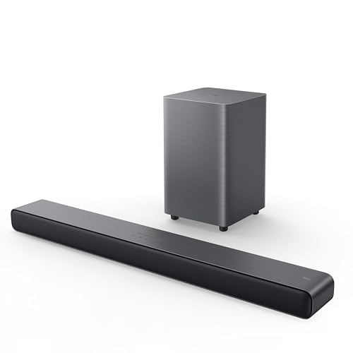 TCL S55H 2.1 Sound Bar with Wireless Subwoofer for Smart TV | Dolby Atmos DTS:X Auto Room Calibration| 220W Power Wireless Bluetooth Home Theater Audio | App Control & Remote Control | Latest Model - style: Soundbar + Subwoofer