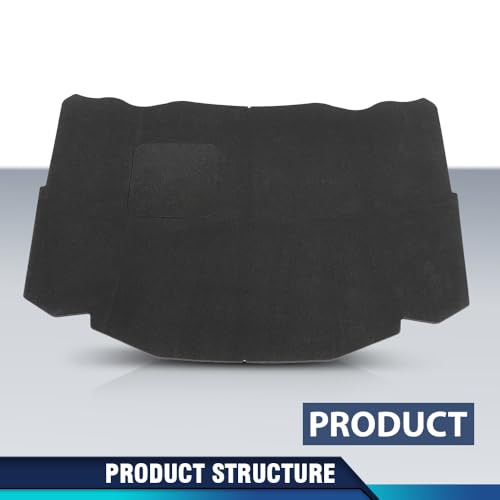 PIT66 Hood Insulation Pad Compatible with Benz W124 E Class 1990-1995 / 300CE 300E 300TE 1990-1993 / 400E 500E 1992-1993 / E320 E420 1994-1995 / E500 1994 1246820726 Black - style: 1990-1995 Benz W124 E Class