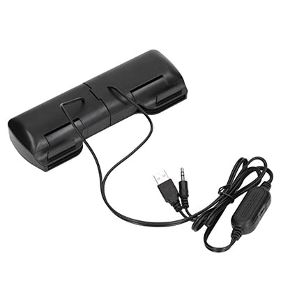 Brrnoo Laptop Speakers USB Powered Wired Monitor Soundbar Th Screen Clip USB Powered Mini Computer Speaker for Monitor Notebook Tablets TV