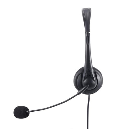 Wired Headset, Noise Cancellation, 3.5mm Port or in-line Control with USB-A Port, Ideal for Educational, Office, Games, Call Centers, podcasts, Music, and so Much More- Black(Ultra Light)
