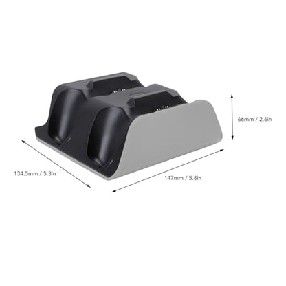 Edge Controller Charging Station, Dual Game Console Charger Dock with Storage Stand & USB Cable, Gray Black Charging Dock for Xbox Series X S - color: Gray Black