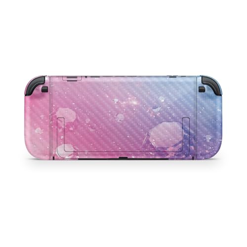 Carbon Fiber Gaming Skin Compatible with Nintendo Switch 2 Console Only - Pink Diamond - Premium 3M Vinyl Protective Wrap Decal Cover - Easy to Apply | Crafted in The USA by MightySkins