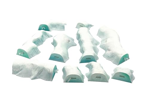 Legion Terrain - Ice Planet Trench Set - Miniature Tabletop Wargaming Terrain (Painted) (Set 1)