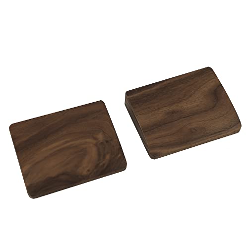 2 pcs Mini Wood Wrist Rest Portable Movable Solid Wooden Walnut Beech for Most Mechanical Keyboard Numpad Sp64 - color: Walnut Mini Wrist Rest 2 Pcs
