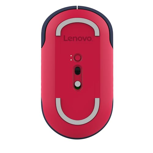 Lenovo 350 Bluetooth Silent Mouse (Fan Edition), Wireless Ergonomic Ambidextrous Design, Bluetooth 5.3, Adjustable DPI up to 2400, 36 Month Battery Life, Recycled Materials, USA Flag - color: USA Flag
