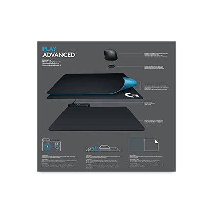LogitechG PowerPlay Wireless Charging Mouse Pad, Compatible with G Pro/ G903/ G703/ G502 Lightspeed Gaming Mice - Black