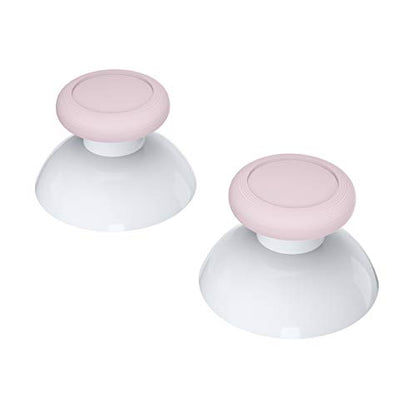 eXtremeRate Cherry Blossoms Pink & White Dual-Color Replacement 3D Joystick Thumbsticks, Analog Thumb Sticks with Cross Screwdriver for Nintendo Switch Pro Controller - color: White & Cherry Blossoms Pink