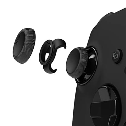 SCUF Control Thumbstick Grips - 4 Pack with 2 Bases - Tactic - Joystick Thumb Grips For Xbox One and Xbox Series X & S, PS4, PS5, Nintendo Switch Pro Controller - Black - color: Black, size: 4 Pack, style: Tactic