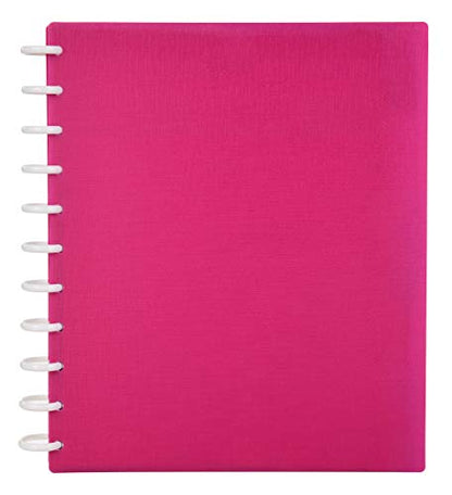 Talia Discbound Notebooks, Planner, Customizable, (90's Pink, Letter (8.5in x 11in)) - color: 90's Pink, size: Letter (8.5in x 11in)