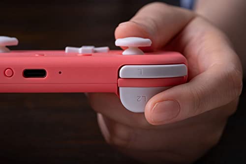 8BitDo Lite 2 Bluetooth Gamepad for Switch, Switch Lite, Android and Raspberry Pi (Pink) - color: Pink