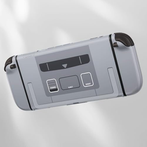 eXtremeRate DIY Replacement Shell Buttons for Nintendo Switch 2, Full Set Back Plate Controller Housing with Button for Switch 2 Console & Joycon 2 - Deluxe Version - SFC SNES Classic EU Style - color: SFC SNES Classic EU Style