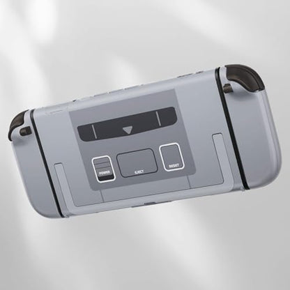 eXtremeRate DIY Replacement Shell Buttons for Nintendo Switch 2, Full Set Back Plate Controller Housing with Button for Switch 2 Console & Joycon 2 - Deluxe Version - SFC SNES Classic EU Style - color: SFC SNES Classic EU Style