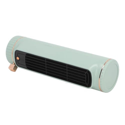 TOPINCN Desk Bladeless Fan, Quiet Desktop Fan Bladeless with 3 Cooling Speeds, Rechargeable Table Cooling Fan for Bedroom Office Home Outdoor, Tower Fan Cooling Fan (Green)