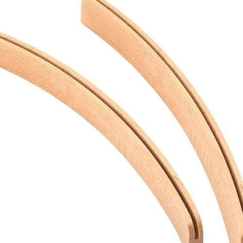 Luocute Curved Playing Cards Holder, Solid Beech Wood Card Rack with 3mm Slot for Rummy Poker Family Camping (33 * 1.2 * 3.5cm)