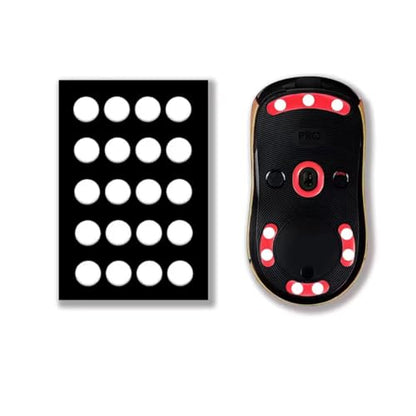 X-Raypad Jade Speed Mouse Skates, Offers Excelent Wear Resistance, Speed & Control Abrasion Resistance, Curved Edge, Move More smoothly, Suitable for Cloth Mouse Pads & Glassmouse Pads (Jade) - color: Jade