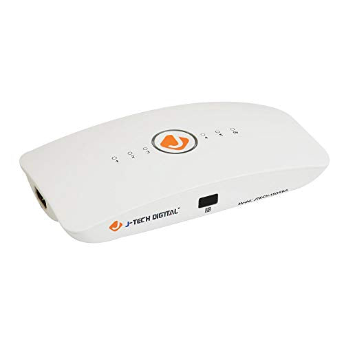J-Tech Digital HDMI Switch 5X1 HDMI2.0 4K@60Hz, HDCP 2.2, HDR, YUV 4:4:4 with Remote Control and auto-Switching Function with Control4 Driver Available [JTECH-18GSW5]