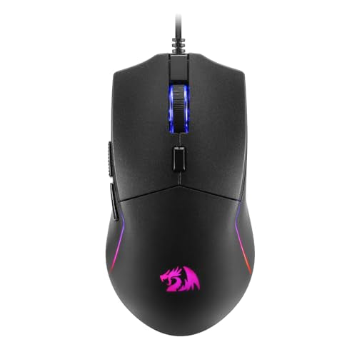 Redragon M730 Wired RGB Gaming Mouse 10K DPI Lightweight Remapping Keys | Stable Lag-Free Connection, Redefine Keybinding Macro, Vibing Backlight, Ergonomic Grip Body Comfort - size: Wired