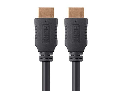 Monoprice 4K High Speed HDMI Cable - HDMI 2.0, 4K@60Hz, HDR, HDR10, Dolby Vision, 18Gbps, YUV 4:4:4, 28AWG, With Ferrite Cores, 1.5 Feet, Black
