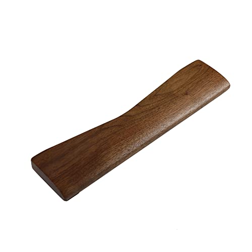 Ergonomic Wooden Wrist Rest Solid Wood Walnut for Keychron Q8 - color: Walnut Q8 Wrist Rest