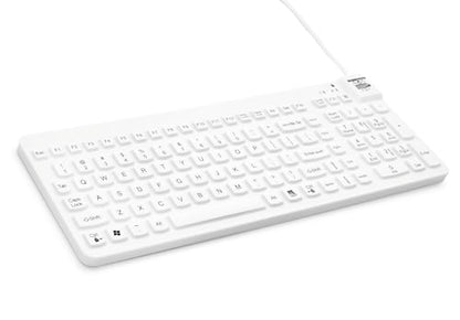Man & Machine Really Cool Keyboard, Sealed Waterproof - White - color: White
