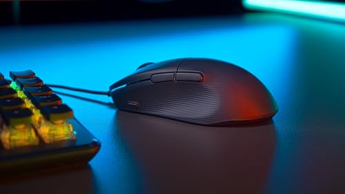 Turtle Beach Pure SEL Wired RGB Gaming Mouse for PC | Ultra-Lightweight, 8K DPI Optical Sensor, Mechanical Switches, Pretension System, Pure PTFE Glides, AIMO RGB Lighting, Black - color: Black
