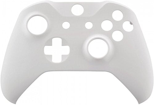 eXtremeRate Replacement Front Housing Shell for Xbox One S/X Controller, White Custom Kit Faceplate Cover Case for Xbox Wireless Controller (Model 1708) - color: White
