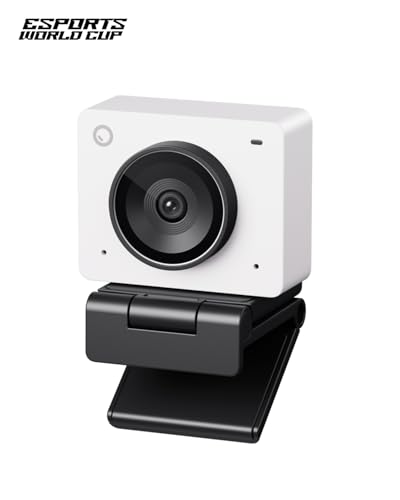 OBSBOT Meet 2-4K Webcam for PC with 1/2" Sensor, AI Framing & Autofocus | Beauty Mode, Lightweight, Gesture Control, HDR, Dual Microphone, 60 FPS, Web Cam for Streaming, Meeting, Gaming.(Cloud White) - color: Meet 2 White