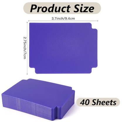 CRASPIRE Trading Card Dividers Purple Card Separator Card Sorting Tray Plastic Card Dividers Board Game Card Separator Card Deck Box Dividers for Game Organizer Storage 40sheets 2.75 x 3.7 Inch - style: 40Pcs Purple